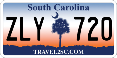 SC license plate ZLY720