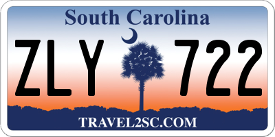 SC license plate ZLY722
