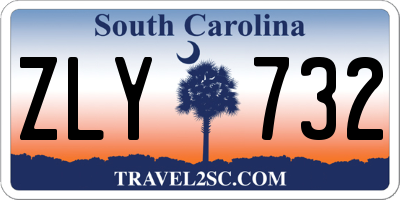 SC license plate ZLY732