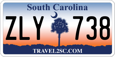 SC license plate ZLY738