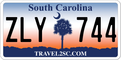 SC license plate ZLY744