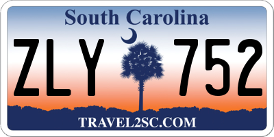 SC license plate ZLY752