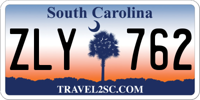 SC license plate ZLY762