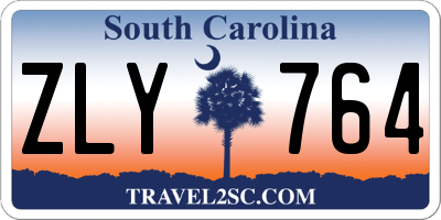 SC license plate ZLY764