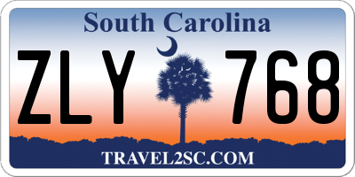 SC license plate ZLY768