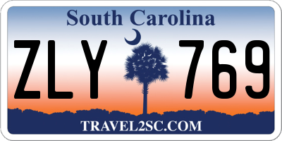 SC license plate ZLY769