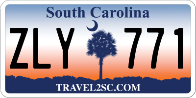 SC license plate ZLY771