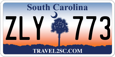 SC license plate ZLY773