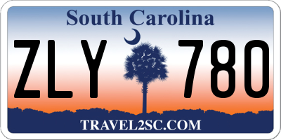 SC license plate ZLY780