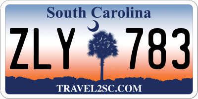SC license plate ZLY783