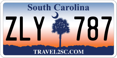 SC license plate ZLY787