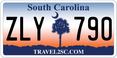 SC license plate ZLY790