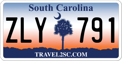 SC license plate ZLY791