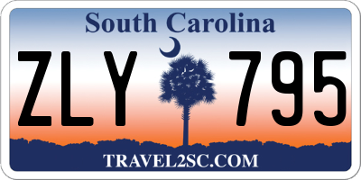 SC license plate ZLY795
