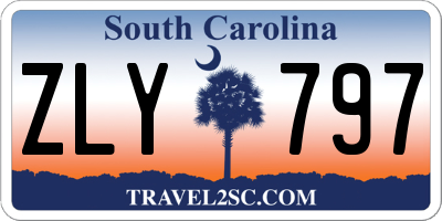 SC license plate ZLY797