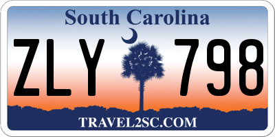 SC license plate ZLY798