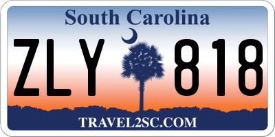 SC license plate ZLY818