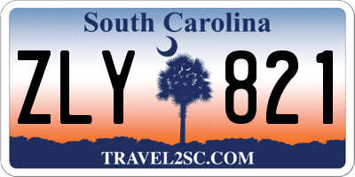 SC license plate ZLY821