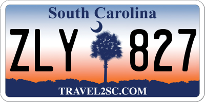 SC license plate ZLY827