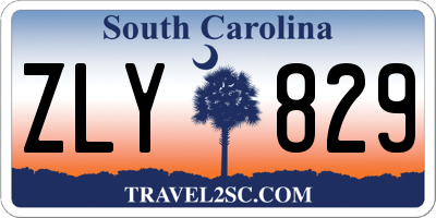 SC license plate ZLY829