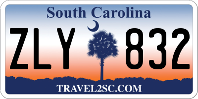 SC license plate ZLY832