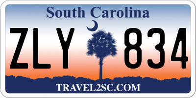 SC license plate ZLY834