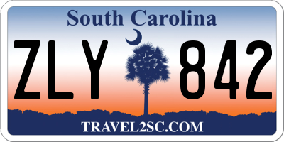 SC license plate ZLY842