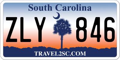 SC license plate ZLY846