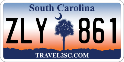 SC license plate ZLY861