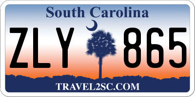 SC license plate ZLY865