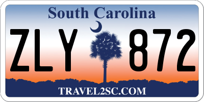SC license plate ZLY872