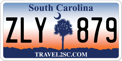 SC license plate ZLY879