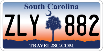 SC license plate ZLY882