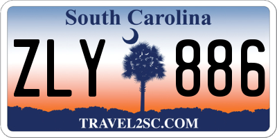 SC license plate ZLY886