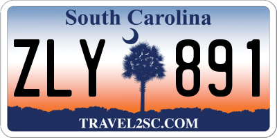 SC license plate ZLY891