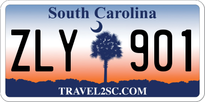 SC license plate ZLY901