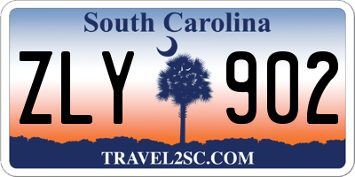 SC license plate ZLY902