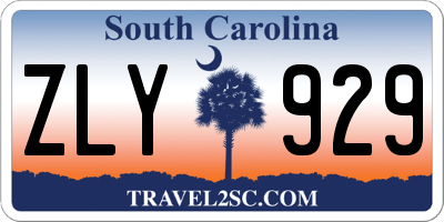 SC license plate ZLY929
