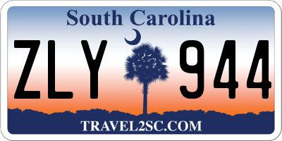 SC license plate ZLY944