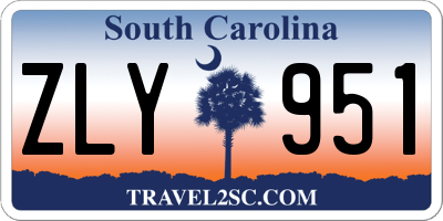 SC license plate ZLY951