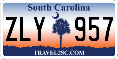SC license plate ZLY957