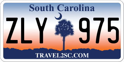 SC license plate ZLY975