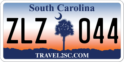 SC license plate ZLZ044