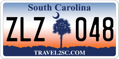 SC license plate ZLZ048