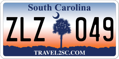 SC license plate ZLZ049