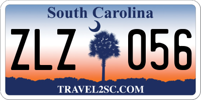SC license plate ZLZ056