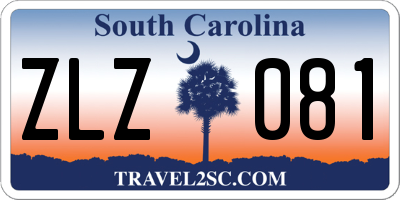 SC license plate ZLZ081