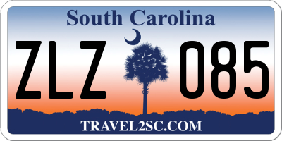 SC license plate ZLZ085