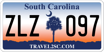 SC license plate ZLZ097