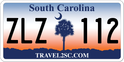 SC license plate ZLZ112